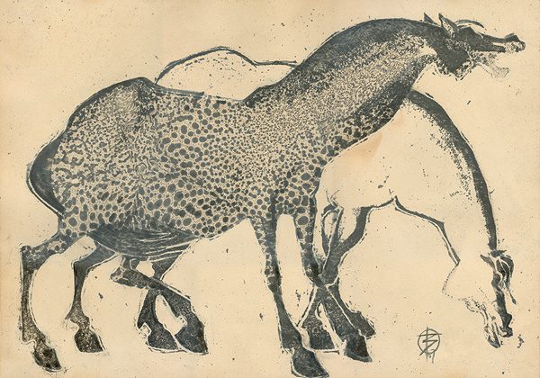François Bouché : Les chevaux - Collection particulière (CC BY-SA 3.0)